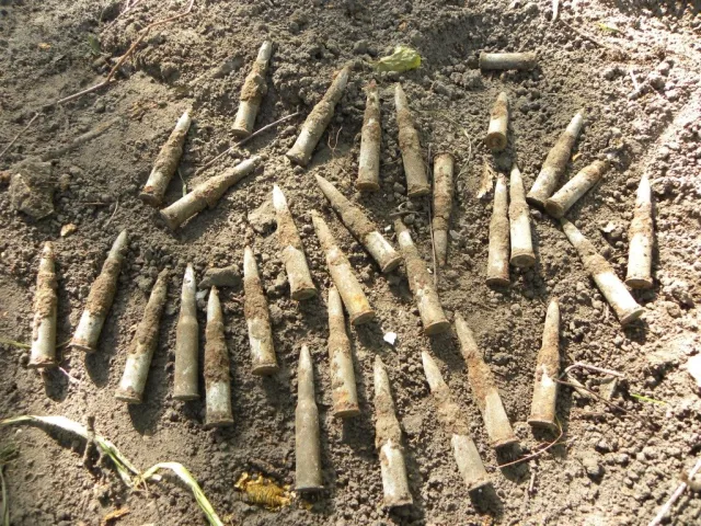 На території школи  знайшли 140 набоїв до стрілецької зброї часів війни (Фото) — фото 1